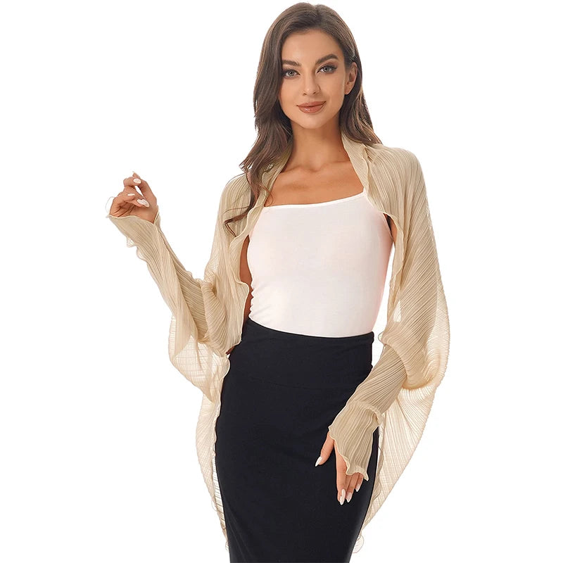 2024 Shawls Summer Beach Sexy Women Fashion Solid Chiffon Smock Bikini Cover Up Loose Blouse Sunscreen Comfortable Poncho Hot